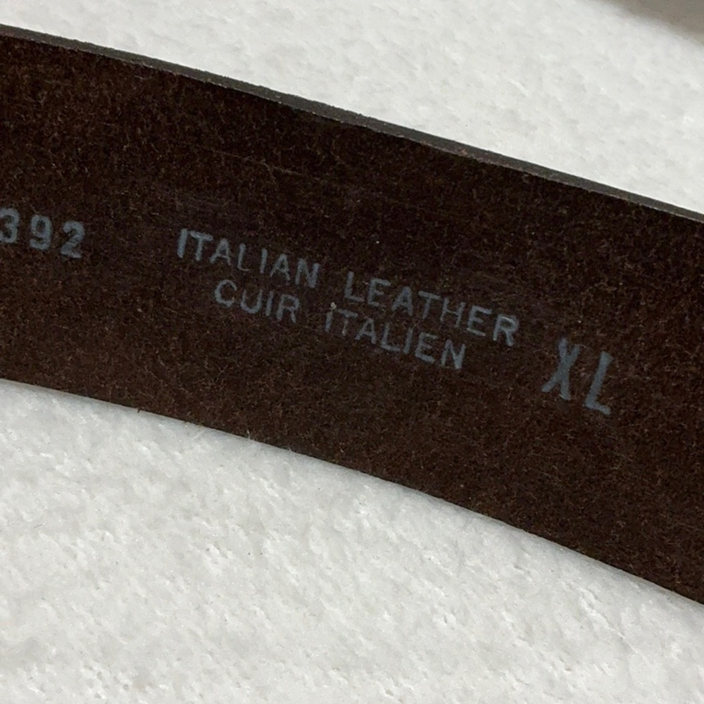 Italian Leather Belt Floral Embossed Western Design Glitter Buckle - Picture 6 of 10